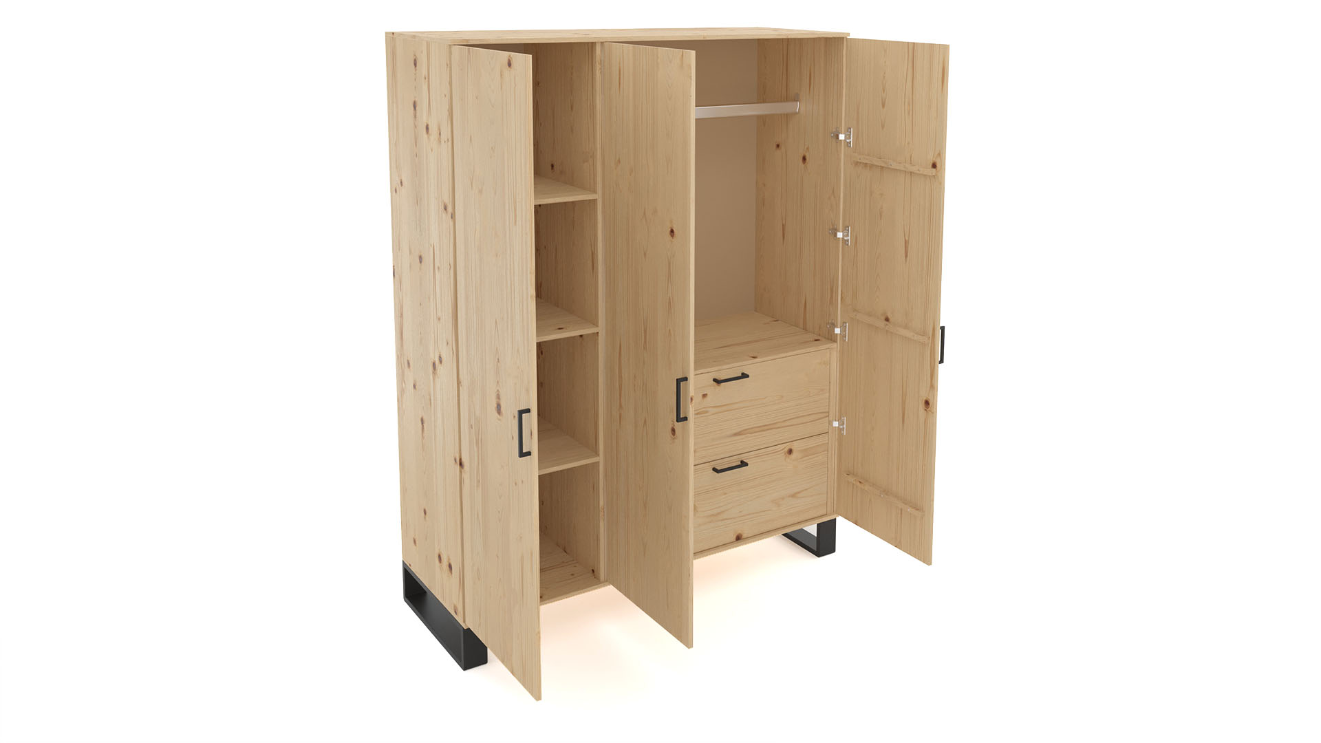 Jugendzimmer Nico 90x200, 4tlg.