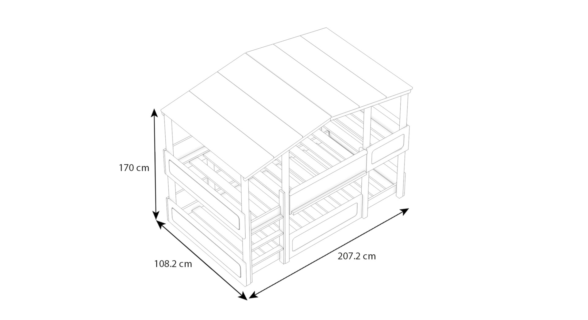 Kinderzimmer Set 4-teilig Cory mit Etagenbett