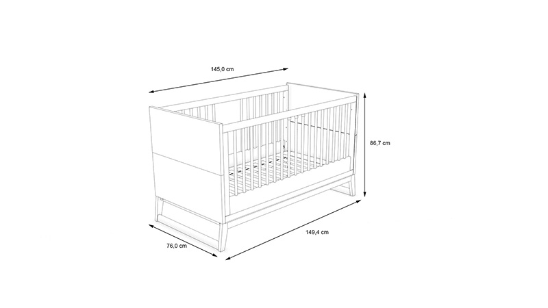 Kinderzimmer Set Pia, 4-teilig