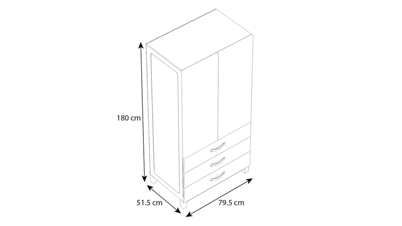 Kleiderschrank Cory