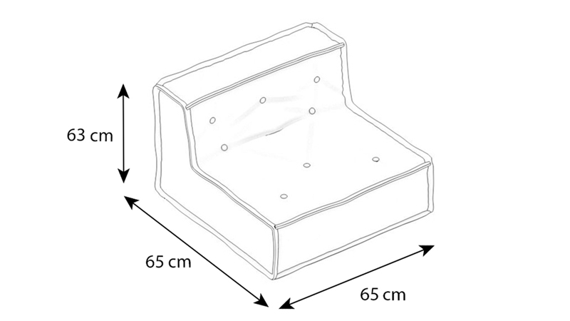 MyColorCube Kinder-Sofa Sitz