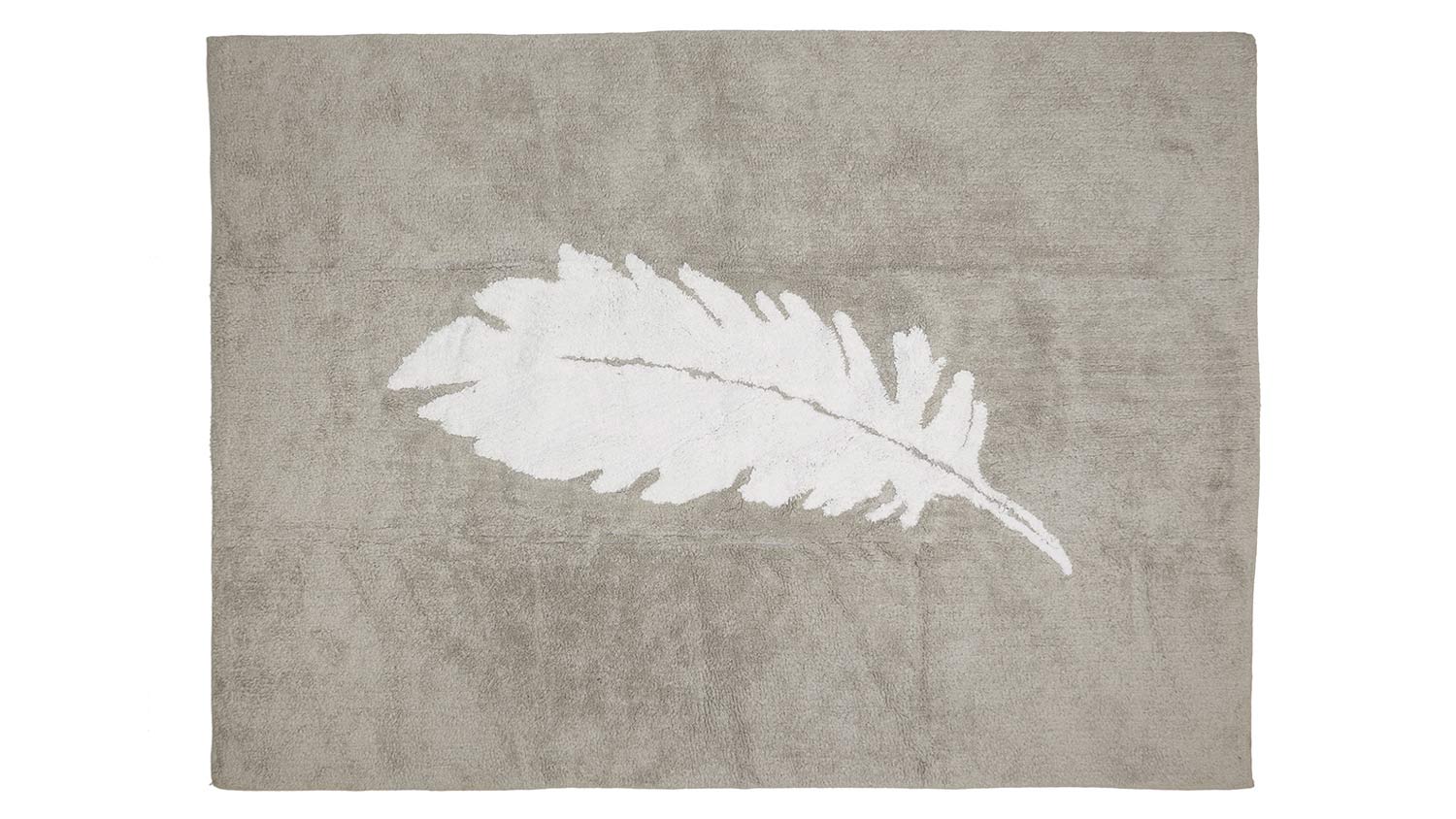 Teppich Feder grau 120 x 160 cm