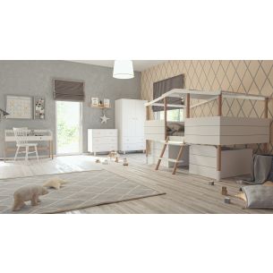 Kinderzimmer Set 5-teilig Noah / Lina weiß