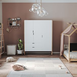 Kleiderschrank Laslo 3-türig