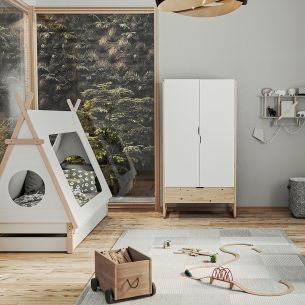Kleiderschrank Laslo 2-türig