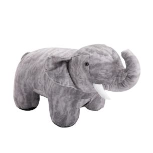MyAnimalCube Sitzhocker Elefant Erna grau-meliert