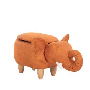 MyAnimalCube Sitzhocker mit Stauraumfach Elefant Enrico orange