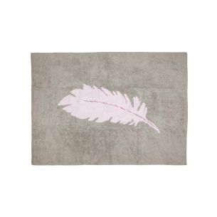 Teppich Feder, rosa