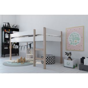 So sieht das Bett aus, wenn man die Bullaugenpaneele nicht montiert.