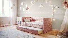 Sofabett Vilena Flamingo, 90 x 200 cm
