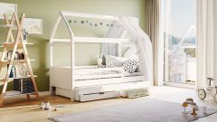 Hausbett Maya mit Gästebett und Bettkästen