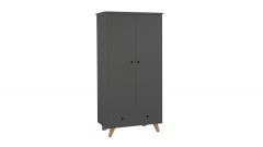 Tipi Kleiderschrank Ponca grau