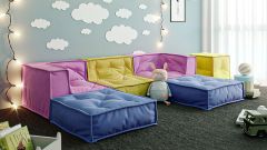 MyColorCube Kinder-Sofa Set B bunt 6-teilig