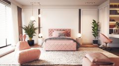 Polsterbett Viana Flamingo 120x200cm
