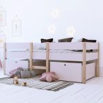 Kojenbett Finn rosa mit 2 Schubkästen *Auslaufartikel*