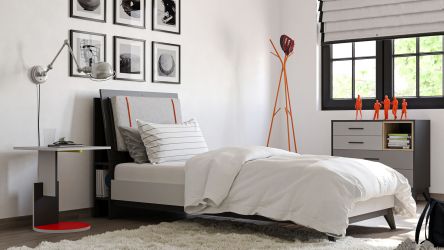 Jugendbett Luca (Mit LED und USB-Port)