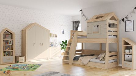 Kinderzimmer My House Etagenbett 5tlg.