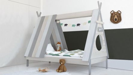 Tipi-Bett Waldhütte Vintage