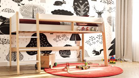 Mittelhohes Bett Noel