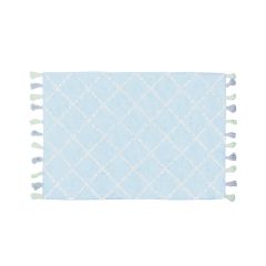 Teppich Karo babyblau 120x160cm