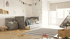 Set: Sofabett Vilena mit Spielzeugkiste Vali 
