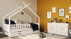 Hausbett Clara (inkl. Gästebett u. Bettkästen)