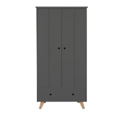 Tipi Kleiderschrank Ponca grau