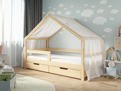 Betthimmel Hausbett Lara transparent