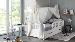 Stoffdach Betthimmel Tipi-Bett Bella