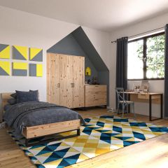 Jugendzimmer Nico 90x200, 4tlg.