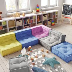 MyColorCube Kinder-Sofa Set A bunt 6-teilig