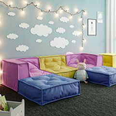 MyColorCube Kinder-Sofa Set B bunt 6-teilig