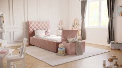 Set: Polsterbett Viana mit Spielzeugkiste Vali 