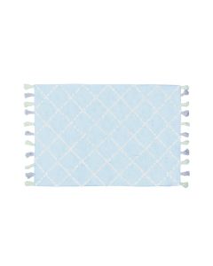 Teppich Karo babyblau 120x160cm