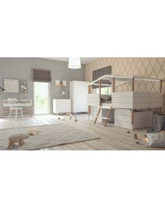 Kinderzimmer Set 5-teilig Noah / Lina weiß