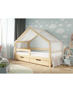 Betthimmel Hausbett Lara transparent