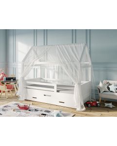 Betthimmel Hausbett Maya transparent