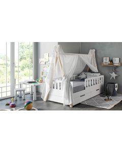 Stoffdach Betthimmel Tipi-Bett Bella