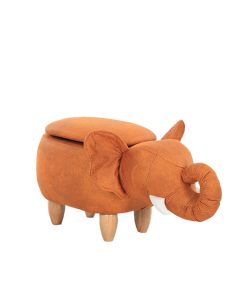 MyAnimalCube Sitzhocker mit Stauraumfach Elefant Enrico orange
