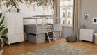 Kinderzimmer Set 4-teilig Noah Grau / Lina weiß