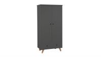 Tipi Kleiderschrank Ponca grau
