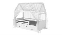 Betthimmel Hausbett Maya transparent