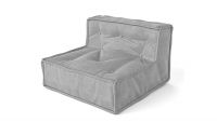 MyColorCube Kinder-Sofa Sitz grau
