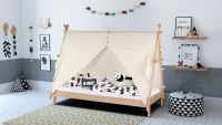 Tipi Bett mit Stoffdach