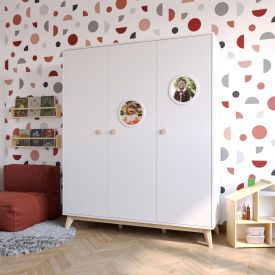 Kleiderschrank Lea, 3-türig