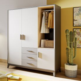 Kleiderschrank Luca, 3-türig