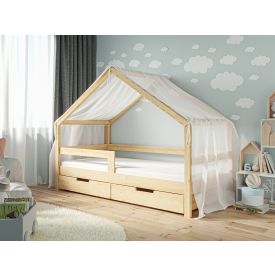 Betthimmel Hausbett Lara transparent